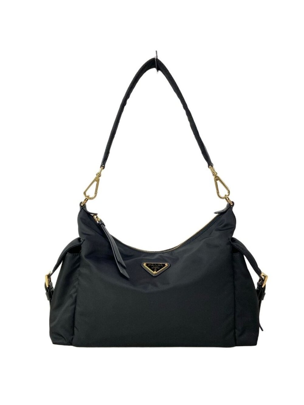Prada Shoulder Bag Explorer Large Black Re-Nylon